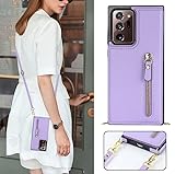 Galaxy Note20 Ultra 5G SC-53A SCG06 対応 スマホ ケース 肩掛け 首かけ 斜めがけ ショルダー サムスン ギャラクシーNote20 Ultra スマホ 携帯 用 ケース Galaxy Note20 Ultra 5G スマホ 手帳型 ケース SC-53A ケース 手帳型 Galaxy Note20 Ultra 5G スマホカバー【RFID機能】SCG06 財布 ケース 上質PUレザー【マグネットダブルデザイン】Galaxy Note20 Ultraスマホ携帯ケース すみっコぐらし 財布 付きの専属ストラップ同梱なので ステント機能 トポロジー スマホショルダー PU皮革を手作 ファスナースタイル Galaxy Note20 Ultra 5G 財布型 カバー おしゃれ 耐汚れ カード収納 携帯のケース可愛い スマホすとらっぷ斜めかけ 人気内蔵マグネット 衝撃吸収 取り外し可能 ICカードホルダー レンズ保護 - パープル