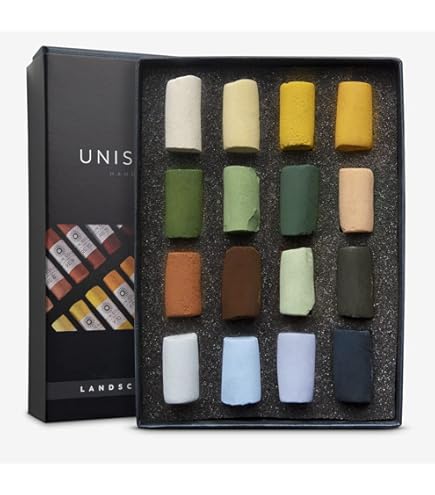 ユニゾン ハンドメイド ソフトパステル スターター ハーフスティック 63色 ユニゾン ハンドメイド ソフトパステル スターター ハーフ