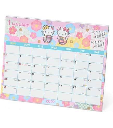 Amazon.co.jp: サンリオ(SANRIO) シートカレンダー 2025年 ハロー