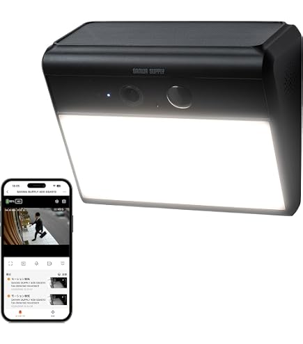 Amazon | DELCATEC DXアンテナ カメラ付LEDセンサーライト（1灯型
