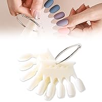 Amazon | ネイルツール リング付き 扇形カラーチャート 10枚入り