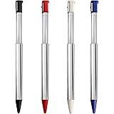 3DS スタイラスペン メタル格納式交換用スタイラス Nintendo 3DS対応 4in1コンボタッチスタイラスペンセット マルチカラー 3DS用