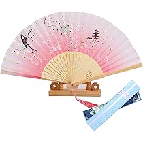 Amazon.co.jp: [Jinchuan] 扇子 レーディス 扇子袋＆ギフト箱