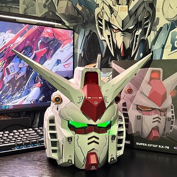 Amazon.co.jp: [EINI] ガンダム マスク リアルモデル 専用台座付属