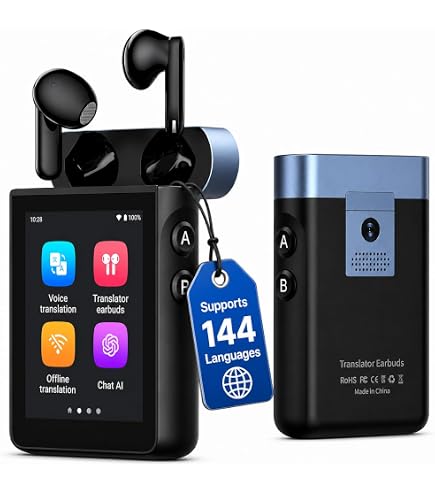 iflytek AI Translation Earbuds Real Time, 2-Way Voice Interpreter