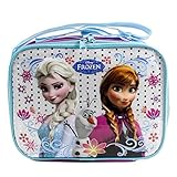 アナと雪の女王　スクエアランチバッグ シルバードット10080【FROZEN　エルサ　通園　幼稚園　ショルダー　子供用　グッズ】