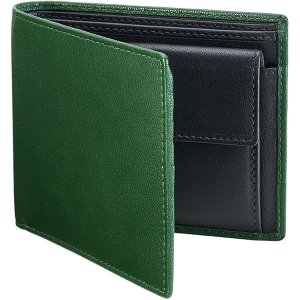 Amazon | Aerokyo栃木レザー 財布 メンズ 2つ折 コンパクト カード10枚