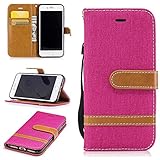 UNEXTATI iPhone 8 ケース 手帳型 カード収納 横置きスタンド機能付き マグネット カバー 高品質 財布型 衝撃吸収 落下防止 iPhone 8 対応 ケース (P4 ピンク)