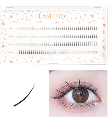 Amazon | 部分つけまつげ V型 下つけまつげ 2セット 合計240束
