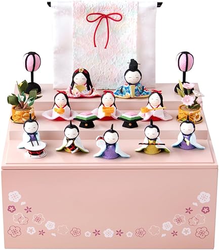 ❤︎かわいい雛人形です！❤︎　⭐雛人形⭐　箱付き Hina Dolls Sculpture. Green-yellow. Limited Edition