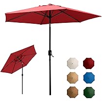 ガーデンパラソル　レッド　 300cm Amazon.co.jp: SUNNY GUARD ガーデンパラソル 230cm レッド