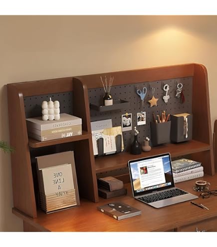 Amazon.co.jp: 本棚ツリー型独立式書棚竹製デスク上置棚省スペース