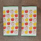 ガーゼ生地よだれカバー2枚セット 『ポジート』(アップル) かわいい赤ちゃんも喜ぶ肌に優しい 安心 選べる6柄 リバーシブルでだっこひも・チャイルドシート・ベビーカーのベルトカバー 綿100％ おしゃ