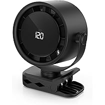 Amazon | 充電式クリップ扇風機 10000mAh電池内蔵 卓上扇風機 直径17cm