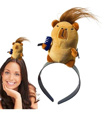Amazon | Keloglu カピバラのヘアクリップ、ぬいぐるみのヘアクリップ