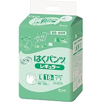 Amazon | リフレ はくパンツ レギュラー (Lサイズ / 18枚入) 紙おむつ