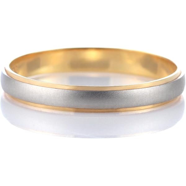 RUNOA ルノア ペア K18/プラチナ900コンビリング Amazon | 結婚指輪 プラチナ ペア マリッジリング ペアリング
