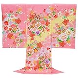 お宮参り 女の子 女の子 初着 産着 正絹 毬 花柄 ピンク 女児 祝着 一つ身 着物タウン 3370-00840