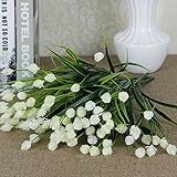 Auntwhale 7つのフォークドグラス小さなオーキッド人工偽の花花Weddingパーティーイベント花束Partyホームインテリア