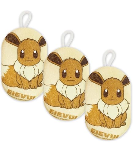 Amazon | ポケモン ボディスポンジ 3点セット キャラクター ふわふわ