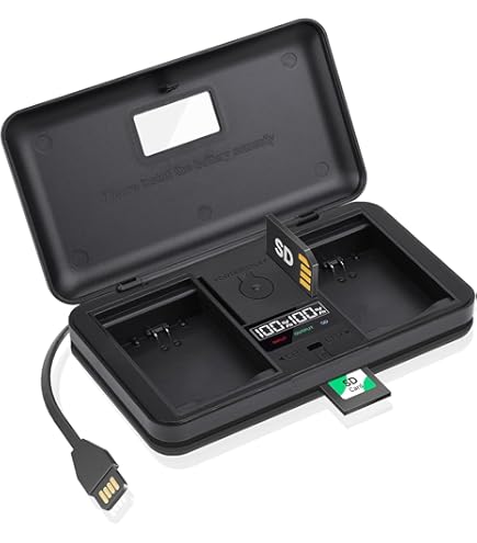 Amazon | NinoLite USB型 デュアルバッテリーチャージャー DMW