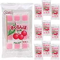 Amazon.co.jp: 共親製菓 さくらんぼ餅 12粒入×10袋 さくらんぼ
