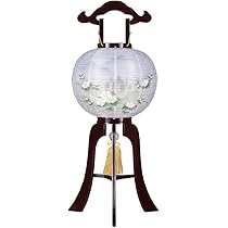 6月末に処分します　【木製】盆提灯 大内行灯 10号 樹峰【絹二重絵】 一対 楽天市場】盆提灯 初盆 10号 11号 12号 13号 大内行灯 張黒檀 絹