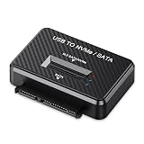 NGFF USB 3.0 USB-C Type-CからデュアルNVME M-key M.2 NGFF & SATA 2.5インチSSDドッキング垂直外付けPCBAケースエンクロージャ