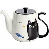 セラミック藍 猫3兄弟 しっぽポット kuro サイズ：約φ8.5 H11 13011