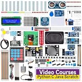 SunFounder Raspberry Pi 用のスターターキット究極版, ラズベリーパイ5 4B 3B+ 400用, Python C Java Scratch Node.js, オンライン詳細マニュアル, 161学習レッスン, 337アイテム(カメラモジュール、スピーカー、I2C LCDなど)※Raspberry Piメインボードは含まれていません（日本語のオンラインマニュアル）