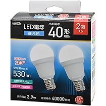 しそ　17口 Amazon | オーム(OHM)オーム電機 LED電球小形 E17 40形相当