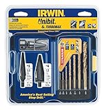 Irwin Industrial Tools 3018008 Unibit TiN TurboMax Pro Drill Bit Set, 9-Piece by Irwin Tools [並行輸入品]