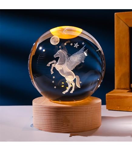 Amazon.co.jp: ハンドメイド夢のようなユニコーンガラス細工翼と