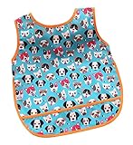 ユニセックスBaby Bibs可愛い犬パターンスモック全体的な