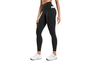 CRZ YOGA Womens Butterluxe Workout Leggings 25 Inches - High Waisted Gym Yoga Pants with Pockets Buttery Soft