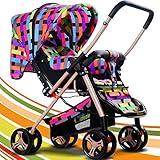 Baby双方向ベビーカーポータブル折りたたみベビーカー軽量ダンピングPrams 1 – 36ヶ月の