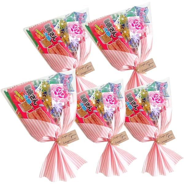 【専用】プチギフト100袋　まとめて お菓子ブーケ　お菓子5個入り 専用】プチギフト100袋 まとめて お菓子ブーケ お菓子5個入り