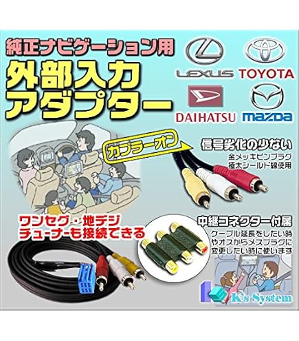 Amazon | NHZN-W60G 対応 外部入力ケーブル/VTRアダプタ 【トヨタ