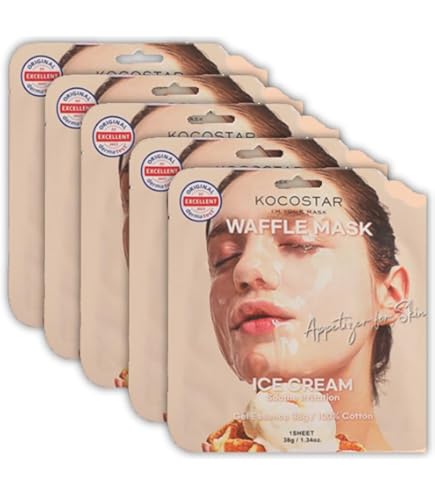 Amazon.co.jp: ココスター KOCOSTAR ワップルマスク ストロベリー 5枚