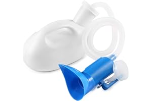 Urinal for Men Women 2000ML 2 in 1 Portable Urinal for Women Urine Bottle Female Urinals Hospital Camping Car Travel Bedside 