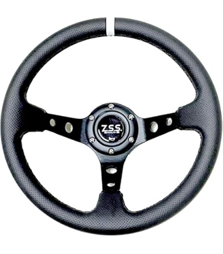 Amazon | Z.S.S. スポーツ ステアリング ハンドル 345φ 345mm セミ