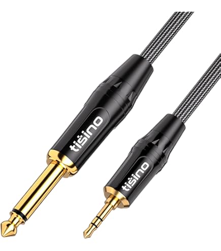 Amazon.co.jp: Tisino 1/4~1/8ステレオケーブル - 3.5mm TRS - 1/4