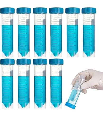Amazon | 遠心分離チューブ、10/15 / 50ml、コニカル/ラウンド