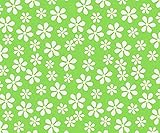 SheetWorld Fitted Crib / Toddler Sheet - Primary Green Floral Woven - Made In USA by sheetworld