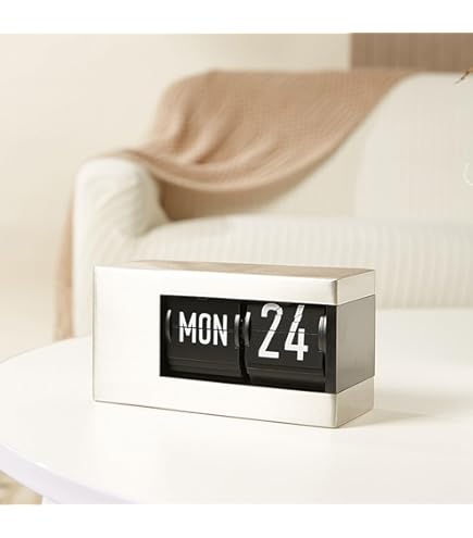 Amazon.co.jp: TWEMCO(トゥエンコ) 置き時計 パタパタクロック