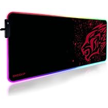 Amazon.co.jp: excovip RGB ゲーミングマウスパッド 大型 800*300*4mm