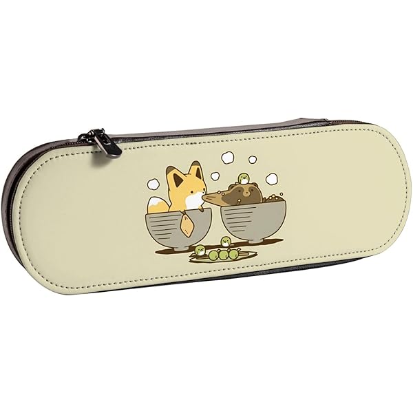 Amazon.co.jp: タヌキとキツネ ふでばこ おしゃれ 筆箱 ギフト