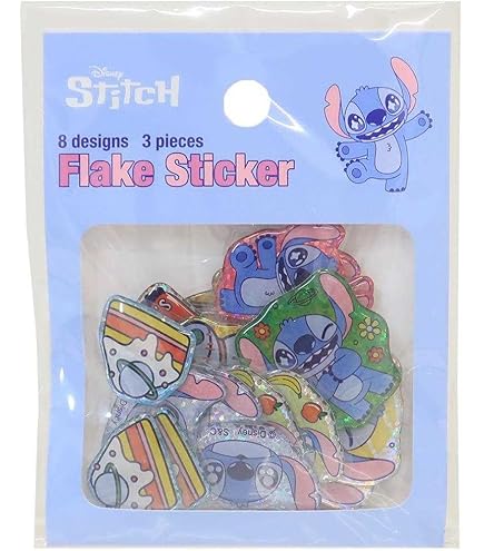 レア！！スティッチ ベーカリーシール　ぷっくり　もっちり Amazon.co.jp: スティッチ[フレークシール]ぷっくり フレーク
