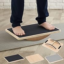 Amazon | Bonarca バランスボード 木製 【安心の裏面安定型】 耐荷重