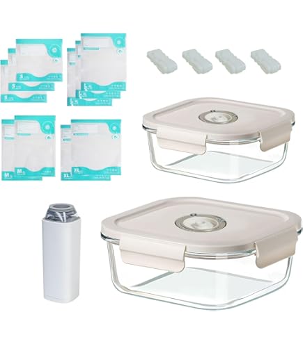 Amazon｜【公式】フォーサ FOSA 真空コンテナ 小コンテナ 4個セット